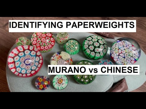 How to ID Paperweights 2- Murano vs Chinese Millefiori