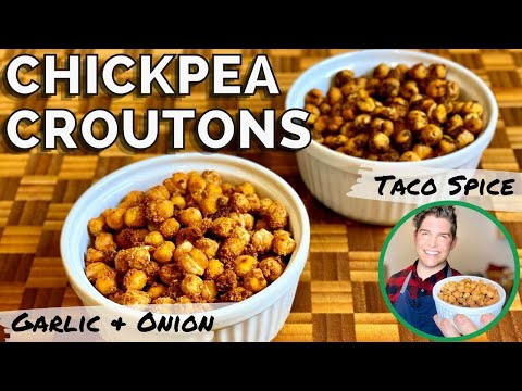 The Crispiest Oil-Free Roasted Chickpeas 2 Ways | Nutritarian Recipe