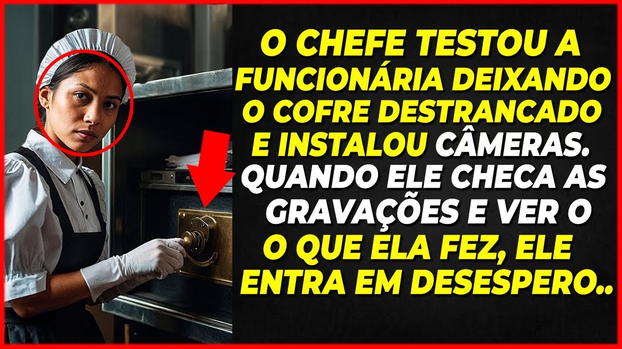 O CHEFE TESTOU A FUNCIONÁRIA DEIXANDO O COFRE DESTRANCADO. AO VER O QUE ELA FEZ, ELE SE DESESPERA...
