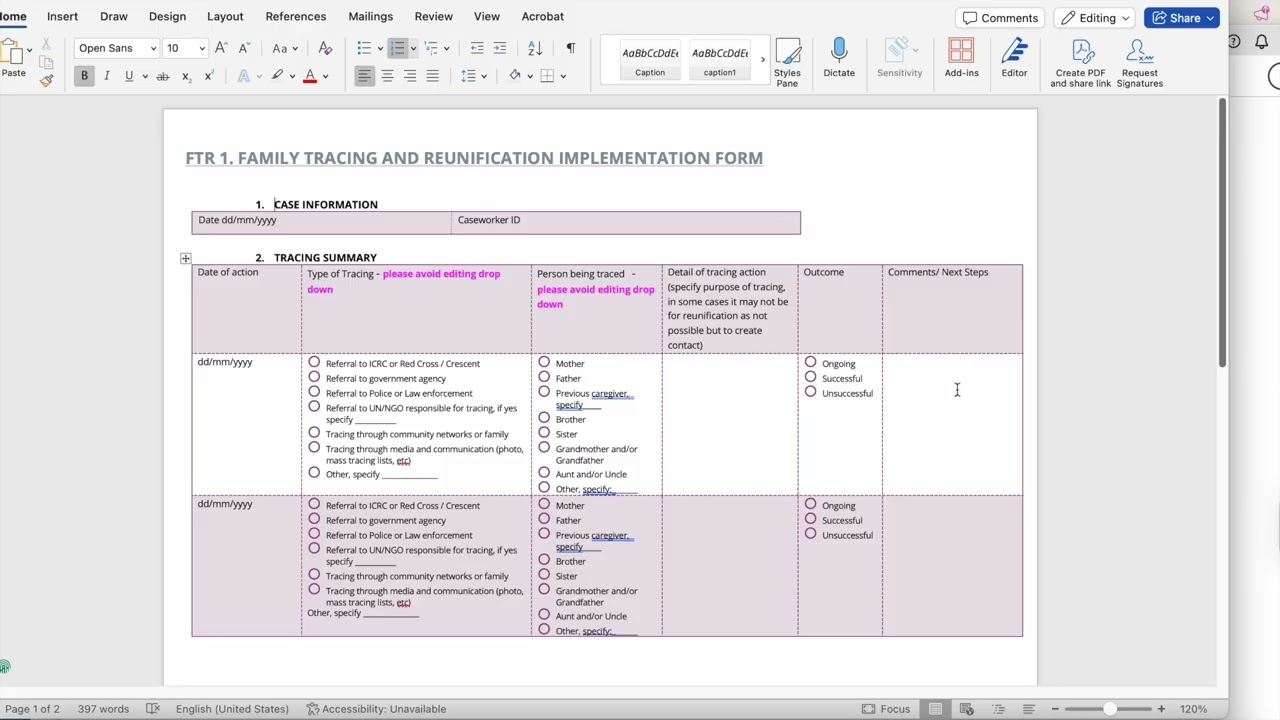 UASC and FTR Forms Video: FTR 1 Implementation Form