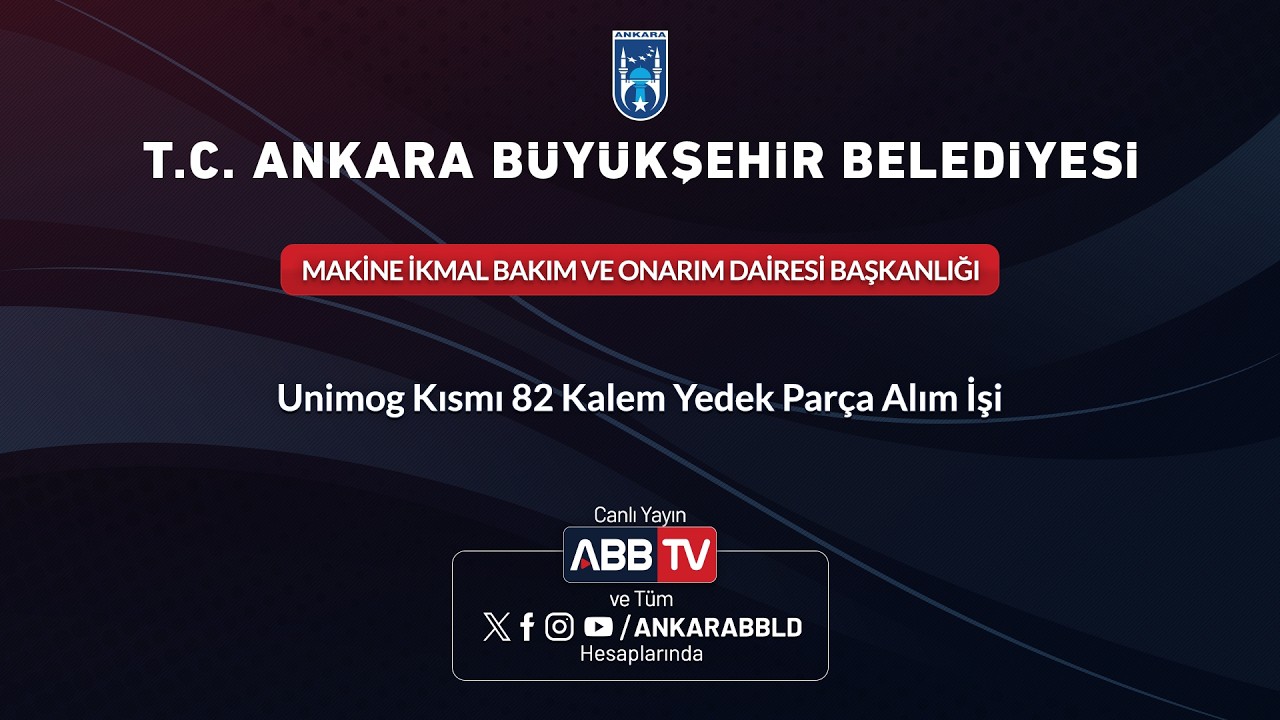 MAKİNE İKMAL BAKIM VE ONARIM DAİRESİ BAŞKANLIĞI - Unimog Kısmı 82 Kalem Yedek Parça Alım İşi