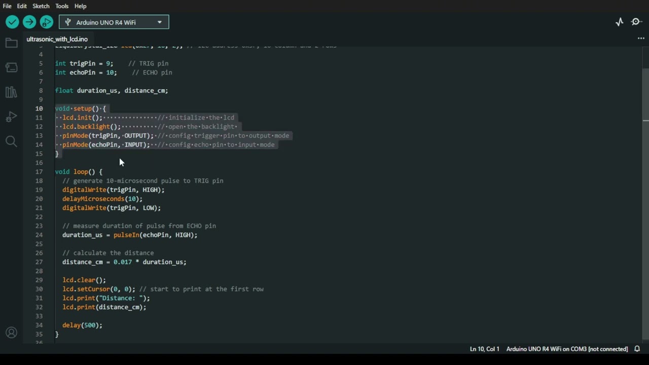 Final Activity 8 - Lesson 30 Arduino pdf - ULTRASONIC SENSOR WITH LCD
