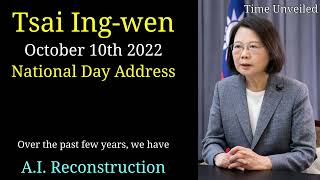 Tsai Ing-wen in English AI Reconstruction - National Day Address