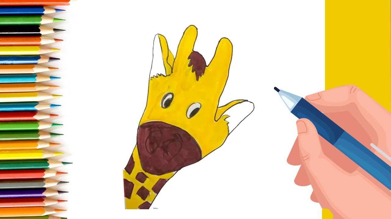How to draw Giraffe for Kids