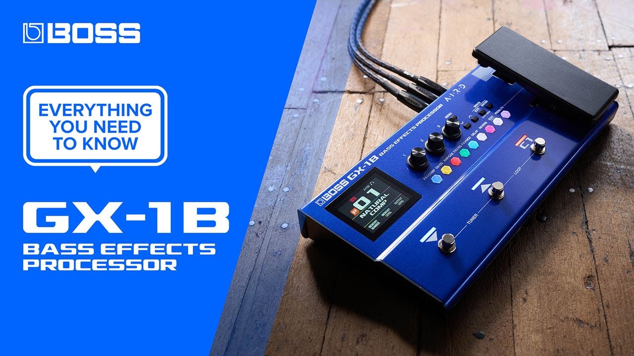 BOSS GX-1B Bass Effects Processor | Everything You Need to Know - YouTube