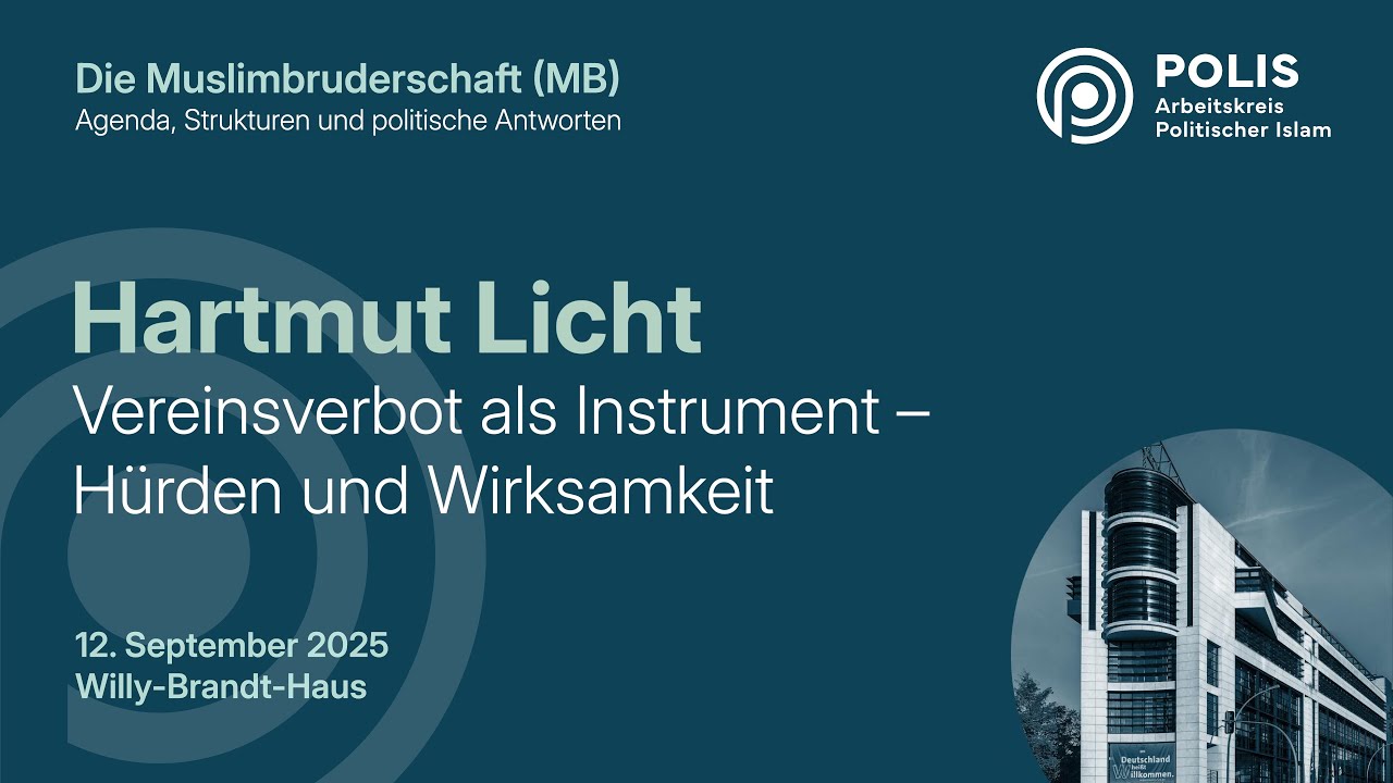 »Vereinsverbot als Instrument« | Vortrag von Hartmut Licht im Willy-Brandt-Haus