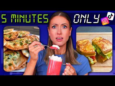 I Tested VIRAL "5 MINUTE" TikTok Recipes β° What's ACTUALLY Worth Making?