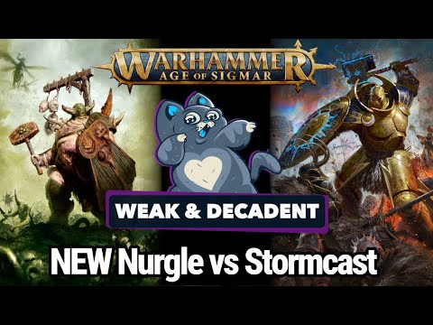 NEW Nurgle vs Stormcast - Age of Sigmar Battle Report