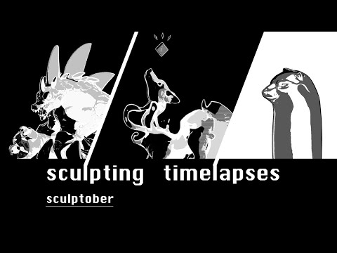 #sculptober Sketchbook - Day 1-3 - Zbrush Timelapse