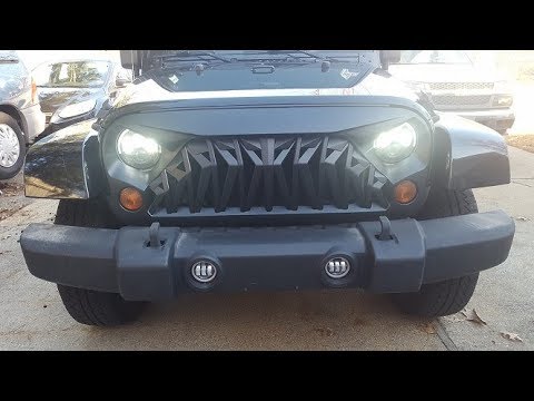 Shark Grille install on 2011 Jeep Wrangler JK