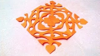 Chinese KIRIGAMI paper cutting tutorials - 2 video