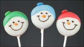 Snowman Oreo Cookie Pops!!