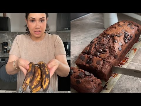 كيك بالبنان والشوكولا cake banane chocolat
