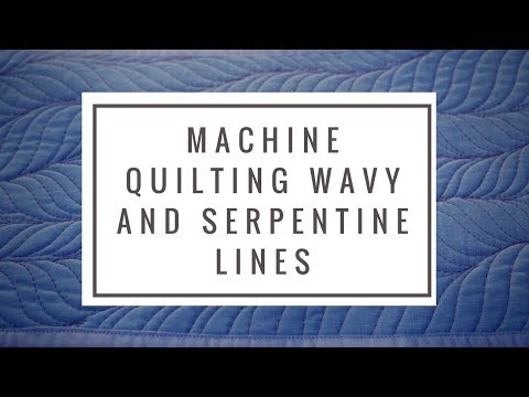 Machine Quilting Wavy Lines & Serpentines: Free-Motion Challenge Quilting Along