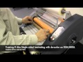 Single Side Thermal Laminating with De-curler on RSH-380SL Roll Laminator Graphics Training #46a