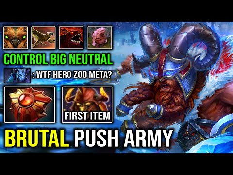 WTF 1st Item Overlord Helm 23Kills Beastmaster Crazy Zoo Meta Control Big Neutral EZ Push GG Dota 2