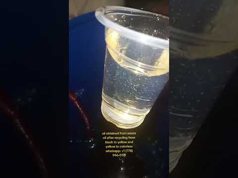 Purification of base oil from yellow to colorless