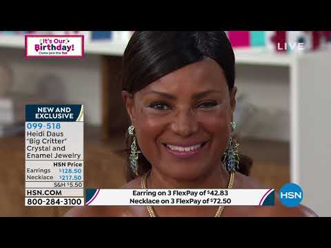 Heidi Daus "Big Critter" Crystal and Enamel Wheat Chain ...