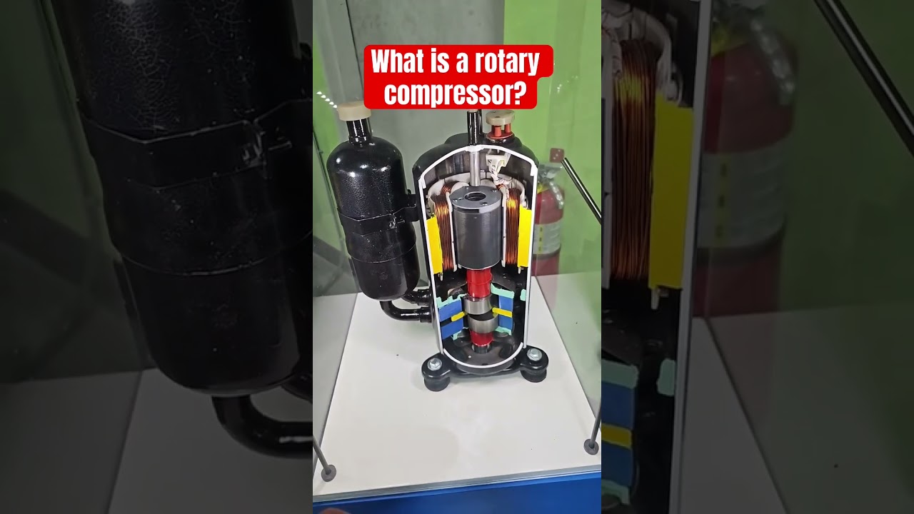What is a rotary compressor? #hvac #bluecollar #information