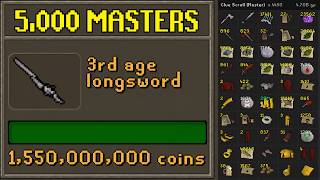 5,000 MASTER CASKET HARVEST! The 3rd Age Pickaxe Finale.