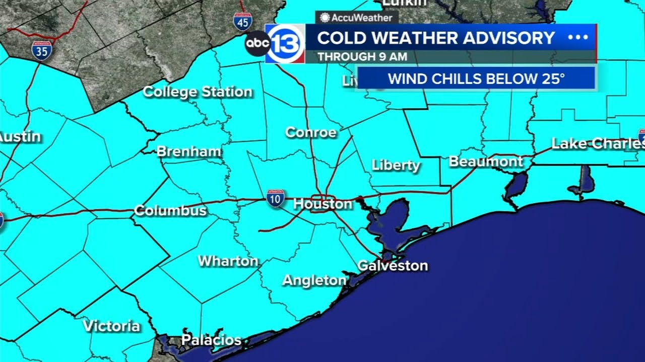 Another round of below-freezing temperatures for Houston area on Tuesday morning