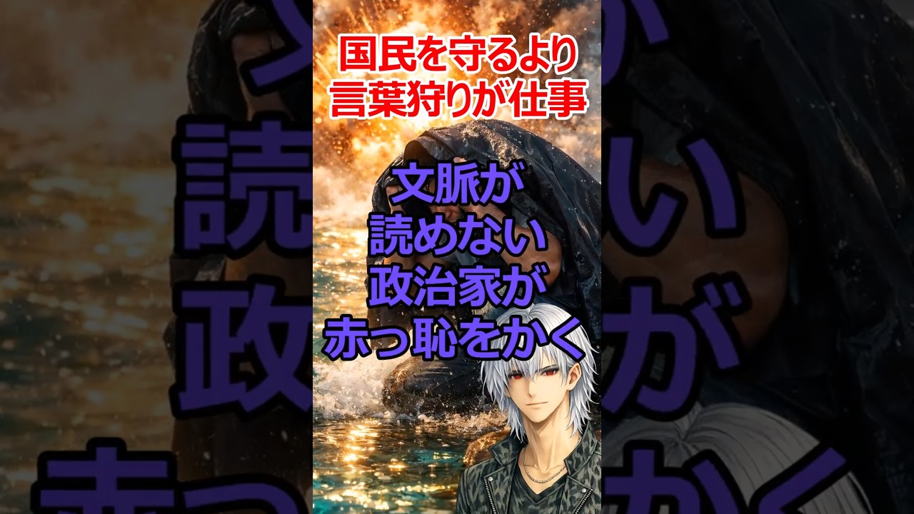 政治家は文脈が読めない!? #shorts #立憲民主党 #マニュアル #政治