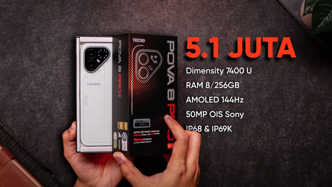 DAPET HARGA MURAH !!! Unboxing Tecno POVA 8 Pro 5G + Tes Gaming + Tes Kamera
