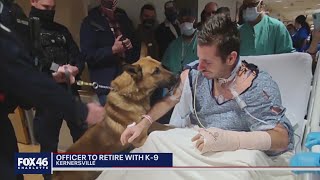 NC officer to retire with K-9 after near-death experience