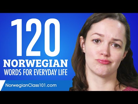 120 Norwegian Words for Everyday Life - Basic Vocabulary #6
