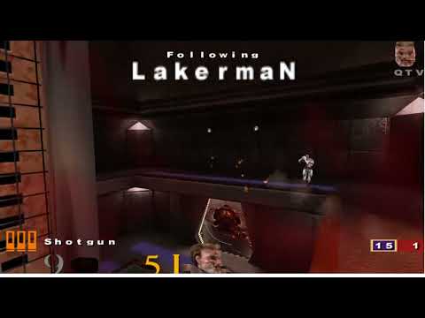 Best Quake 3 players duel - Lakerman vs ZeRo4 -- Babbages CPL, q3tourney4 at night