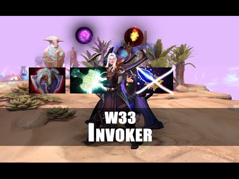 W33 [Invoker] Dota 2 - Vanguard + Mjolnir change build Ranked match