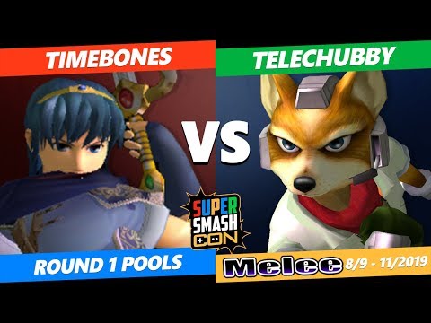 SSC 2019 SSBM - RCS TimeBones (Marth) VS  Telechubby (Fox) Smash Melee Round 1 Pools