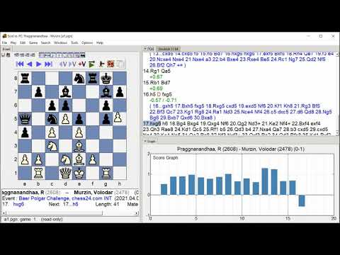 Praggnanandhaa, R   Murzin, Volodar, Baer Polgar Challenge, Round 1 4