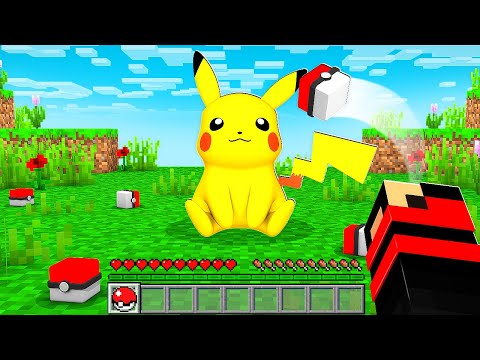 I Caught PIKACHU In Minecraft.... I Pixelmon #3