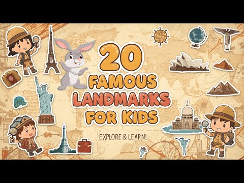 20 Famous Landmarks Around The World for Kids | #landmarks #wonders  #fun #education #learning