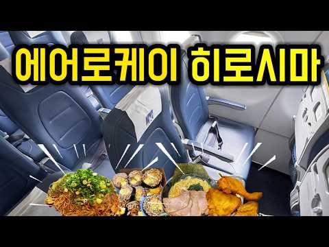 청주-히로시마 에어로케 항공 탑승 후기: 저렴한 가격과 별미 기내식의 경험