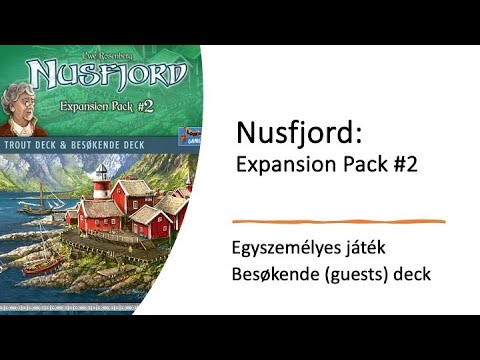 Nusfjord - Egyszemélyes játék - besøkende (guests) deck - Robert SoloPlay
