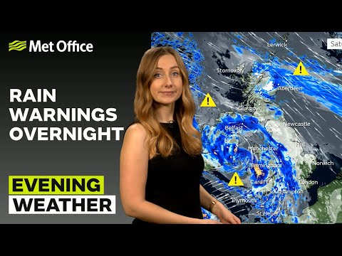 24/01/2026 - Persistent rain overnight - Evening Weather Forecast UK – Met Office Weather