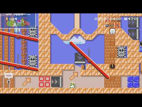 ▲Zelda: Gerudo Valley Seesawing▼ by EM|Danny - Super Mario Maker 2 - No Commentary 1bu