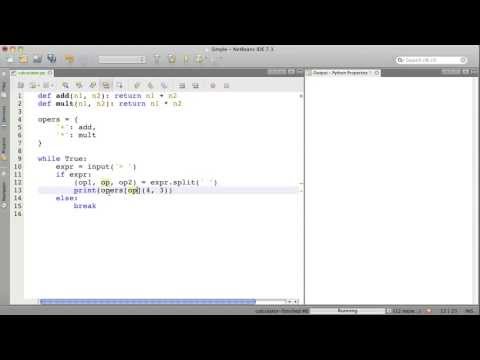A Python Calculator Using A Dictionary