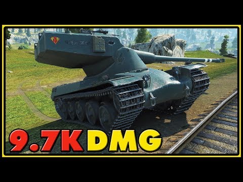 AMX 50 B - 9,7K Dmg - World of Tanks Gameplay