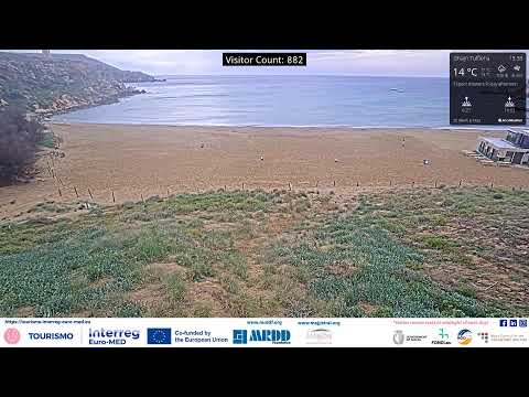 Ramla tal-Mixquqa (Golden Bay) Webcam - TOURISMO Malta Pilot.