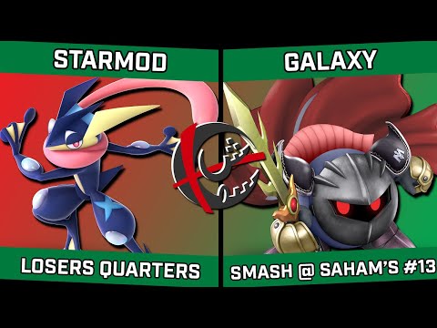 Starmod (Greninja) vs Galaxy (Meta Knight) - Smash @ Saham's #13
