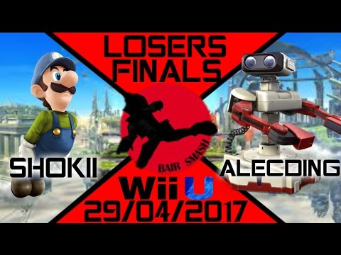 Bair Smash 12 Losers Finals- BS | Shokii (Luigi, Bayonetta) Vs. Alecding (R.O.B.) - Smash Wii U