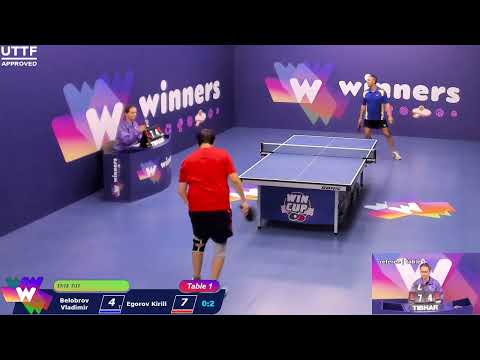 WINners CUP table 1 15.09 Belobrov Vladimir - Egorov Kirill 22:30