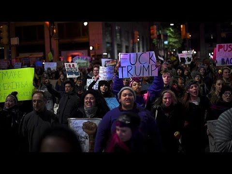 المسيرات تعم مدنا أميركية احتجاجا على فوز ترامب وقلقا من سياسة إدارته العتيدة