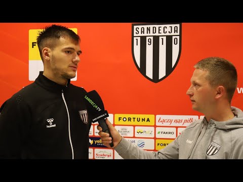 2022-11-04 Sandecja Nowy Sącz - Zagłębie Sosnowiec 4-1 (1-1), rozmowa z Maciejem Masem