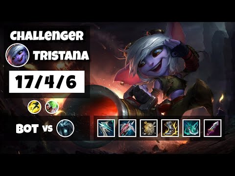 Tristana Bot Lane 11.11 Challenger Gameplay Replay S11 (17/4/6) - BR
