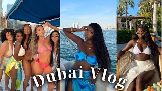 DUBAI Travel VLOG | LIT Girls Trip | Boats | Jet Skiing | Quad Biking | Beach Clubs - SOO MUCH FUN