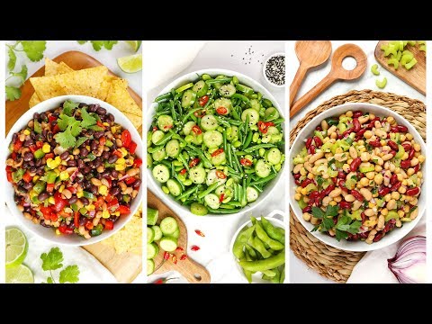 3 Healthy Bean Salad Recipes | Quick + Easy Meal Prep Ideas